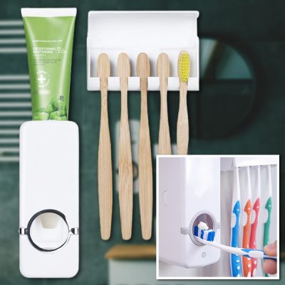 Dávkovač zubnej pasty a držiak kefky | BRUSHBASE